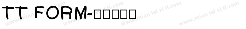 TT FORM字体转换